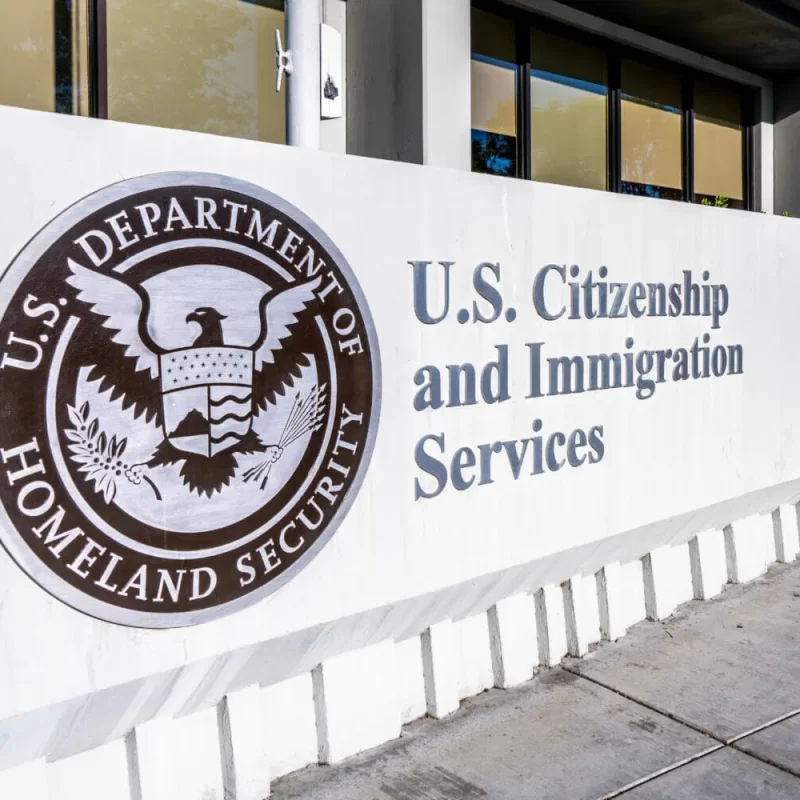 This image is of the office of U.S citizenship and Immigration Services