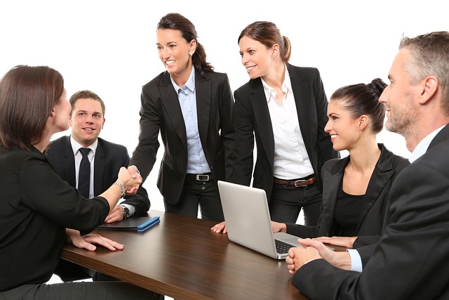 This image is a stock image of coworkers in business